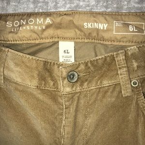LADIES TAN CORDUROY Skinny pants